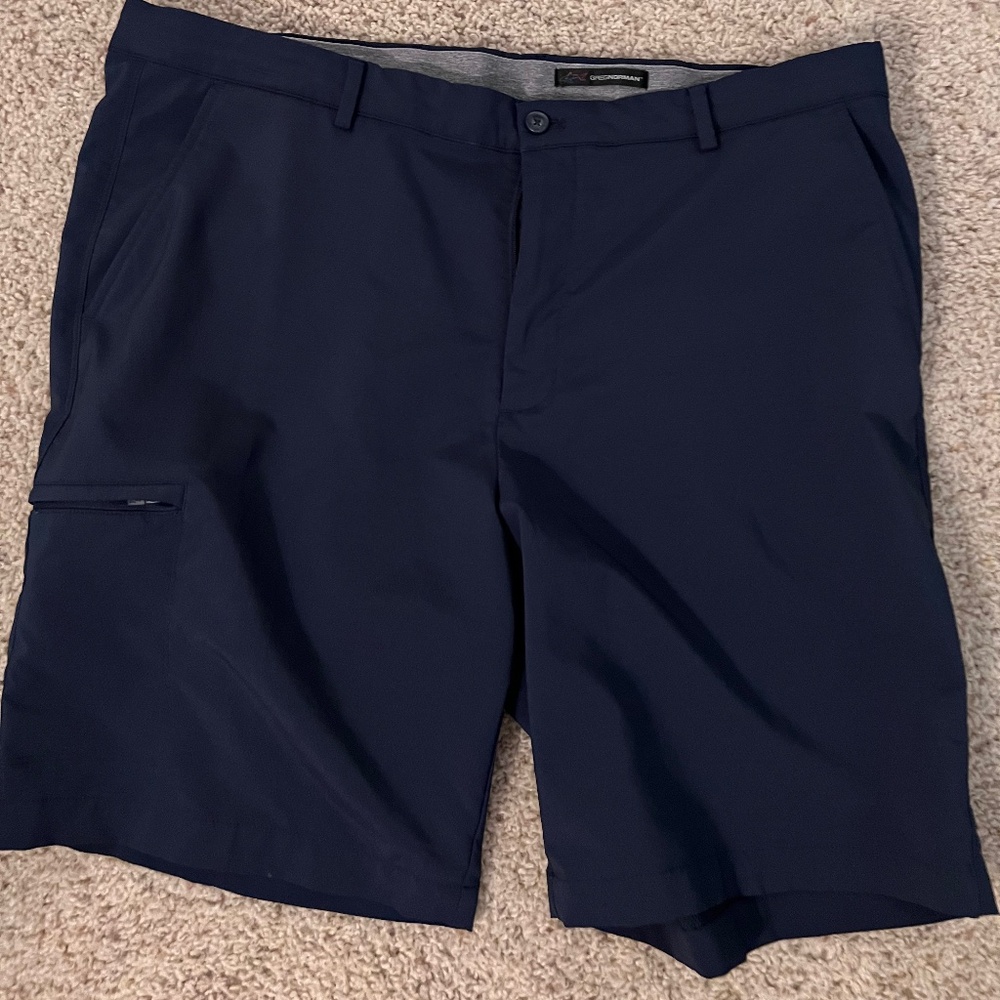 Greg Norman Men's Dark Navy Golf Shorts - Size 38W - Great Condition